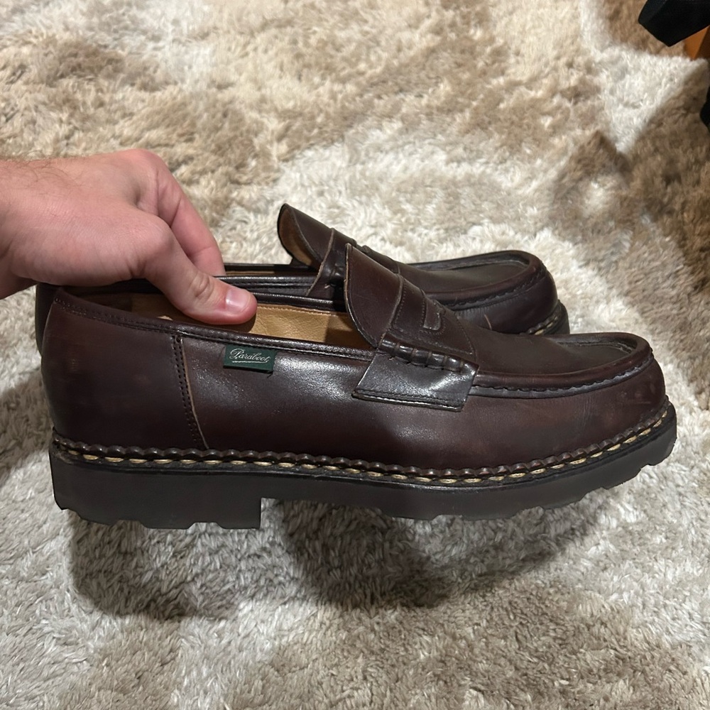 Paraboot “Reims” Classic Brown Leather Loafers